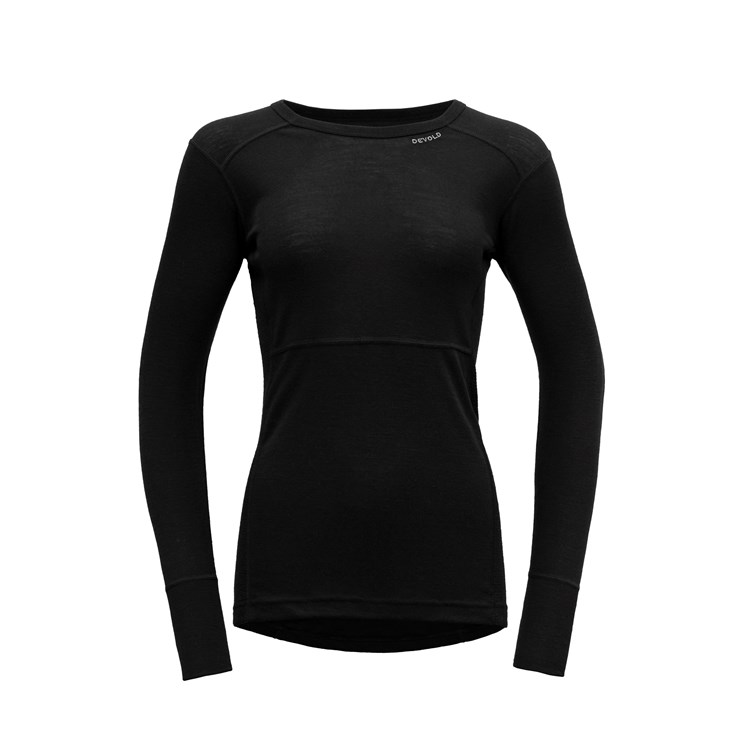 Devold dámské triko s dlouhým rukávem Lauparen Merino 190 Shirt Barva: black, Velikost: XL
