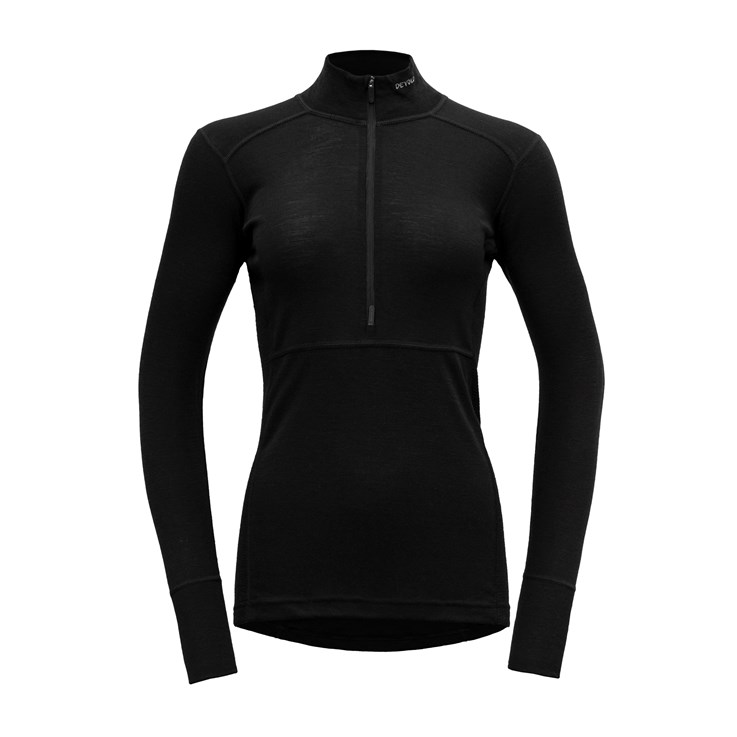 Devold dámský rolák se zipem Lauparen Merino 190 Zip Neck Barva: black, Velikost: XS