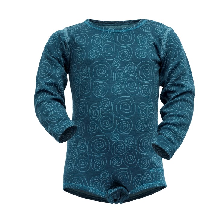 Devold dětské body Duo Active Merino Body Baby Barva: FLOOD, Velikost: 56