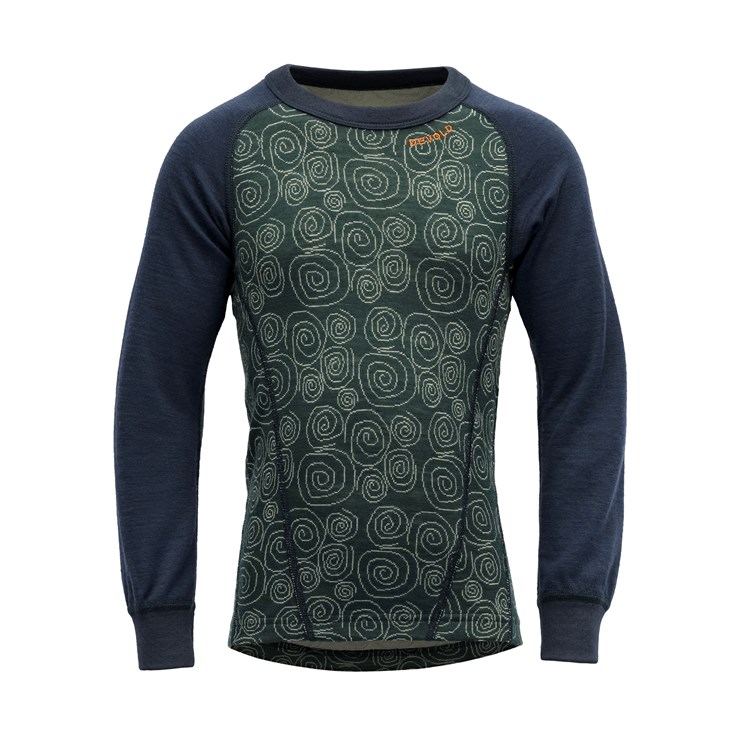 Devold dětské triko s dlouhým rukávem Duo Active Merino Shirt Kid Barva: WOODS, Velikost: 4