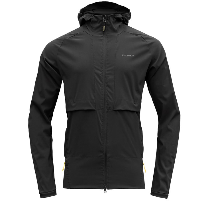 Devold pánská běžecká bunda Running Merino Jacket Barva: CAVIAR, Velikost: S