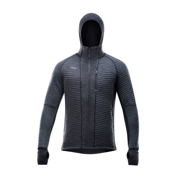 Devold pánská mikina s kapucí Tinden Spacer Merino Jacket Barva: anthracite, Velikost: L