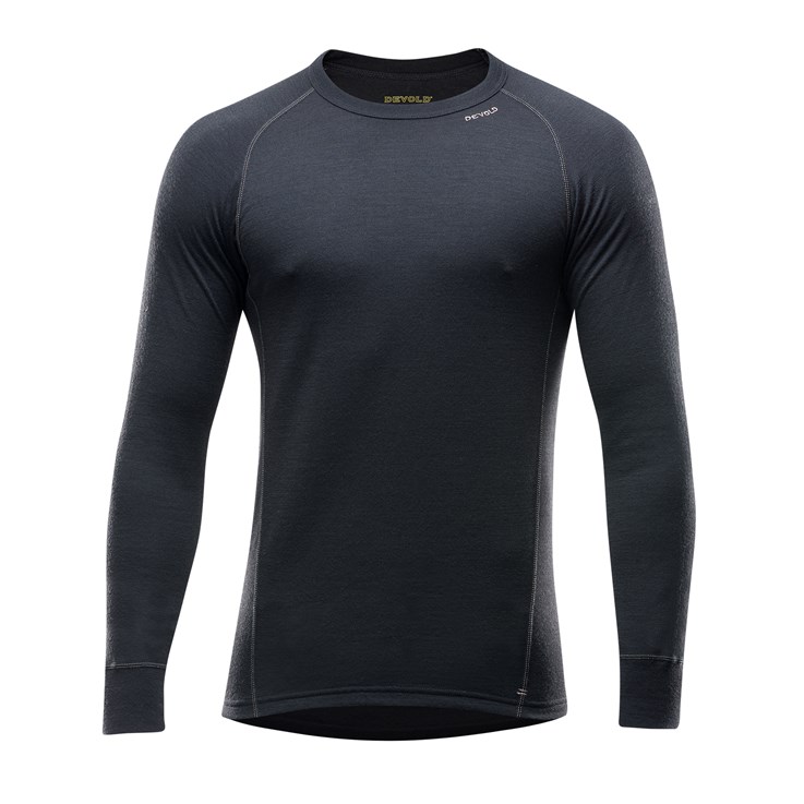 Devold pánské triko s dlouhým rukávem Duo Active Merino 210 Shirt Barva: black, Velikost: M