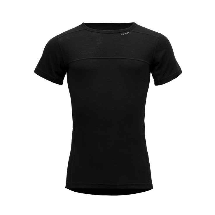Devold pánské triko s krátkým rukávem Lauparen Merino 190 T-Shirt Barva: black, Velikost: S
