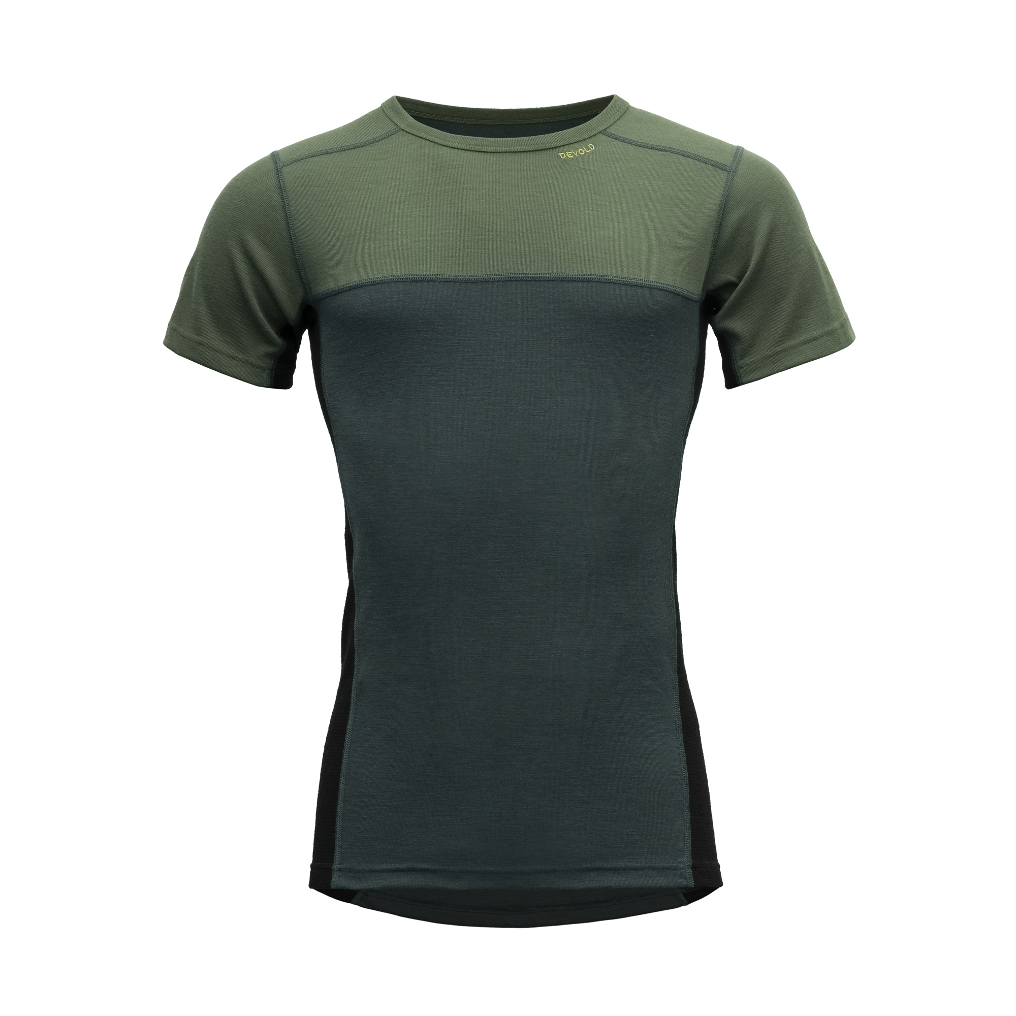 Devold pánské triko s krátkým rukávem Lauparen Merino 190 T-Shirt Barva: Forest/Woods/Black, Velikost: XXL