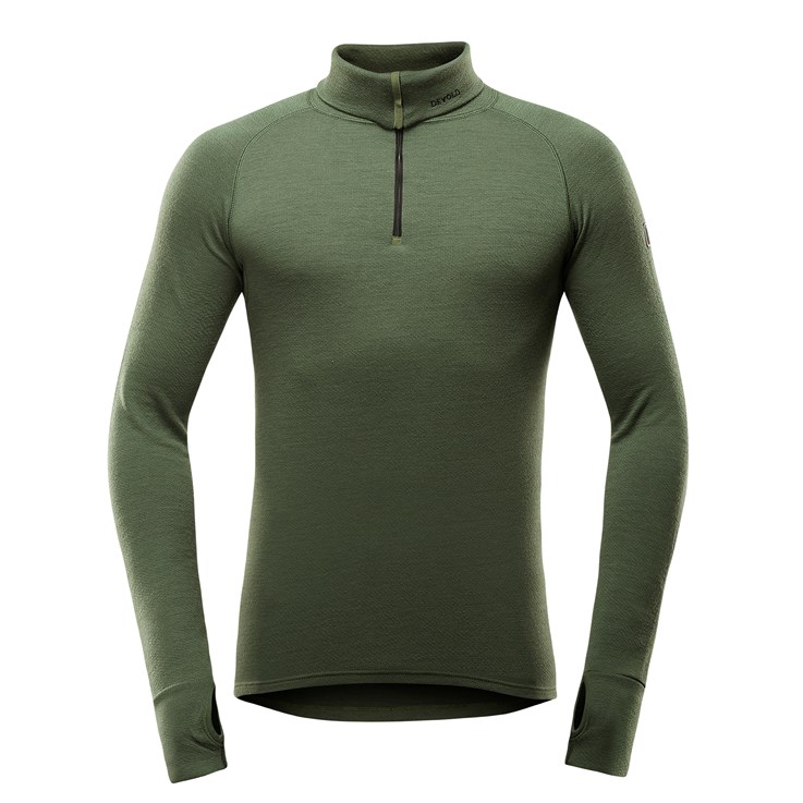 Devold pánský rolák se zipem Expedition Merino 235 Zip Neck Barva: forest, Velikost: L