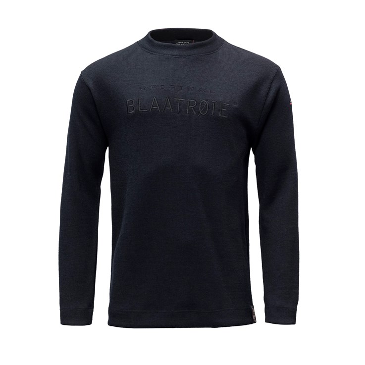 Devold vlněný svetr Blaatroie Wool Sweater W/EMB Barva: Deep Marine, Velikost: L