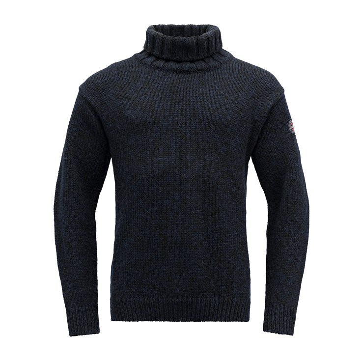 Devold vlněný svetr Nansen Wool High Neck Barva: Navy, Velikost: L