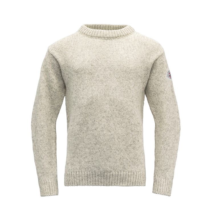 Devold vlněný svetr Nansen Wool Sweater Barva: Grey melange, Velikost: L