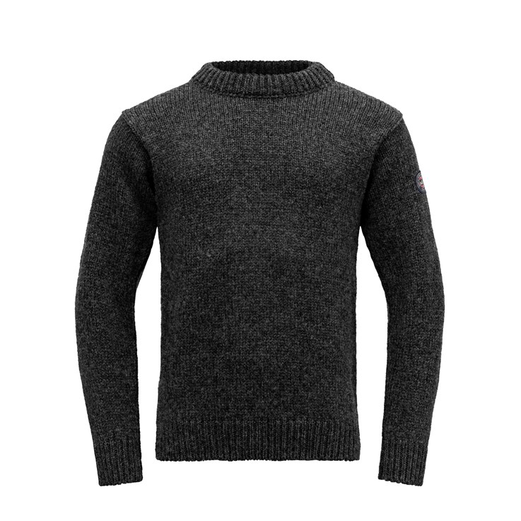 Devold vlněný svetr Nansen Wool Sweater Barva: anthracite, Velikost: S