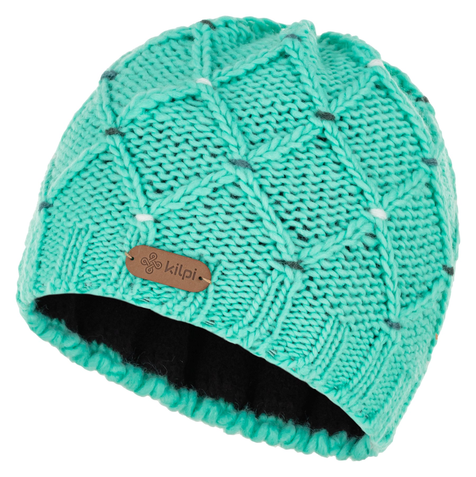 Kilpi dámská zimní čepice Crochy-W Barva: tyrkysová, Velikost: Uni