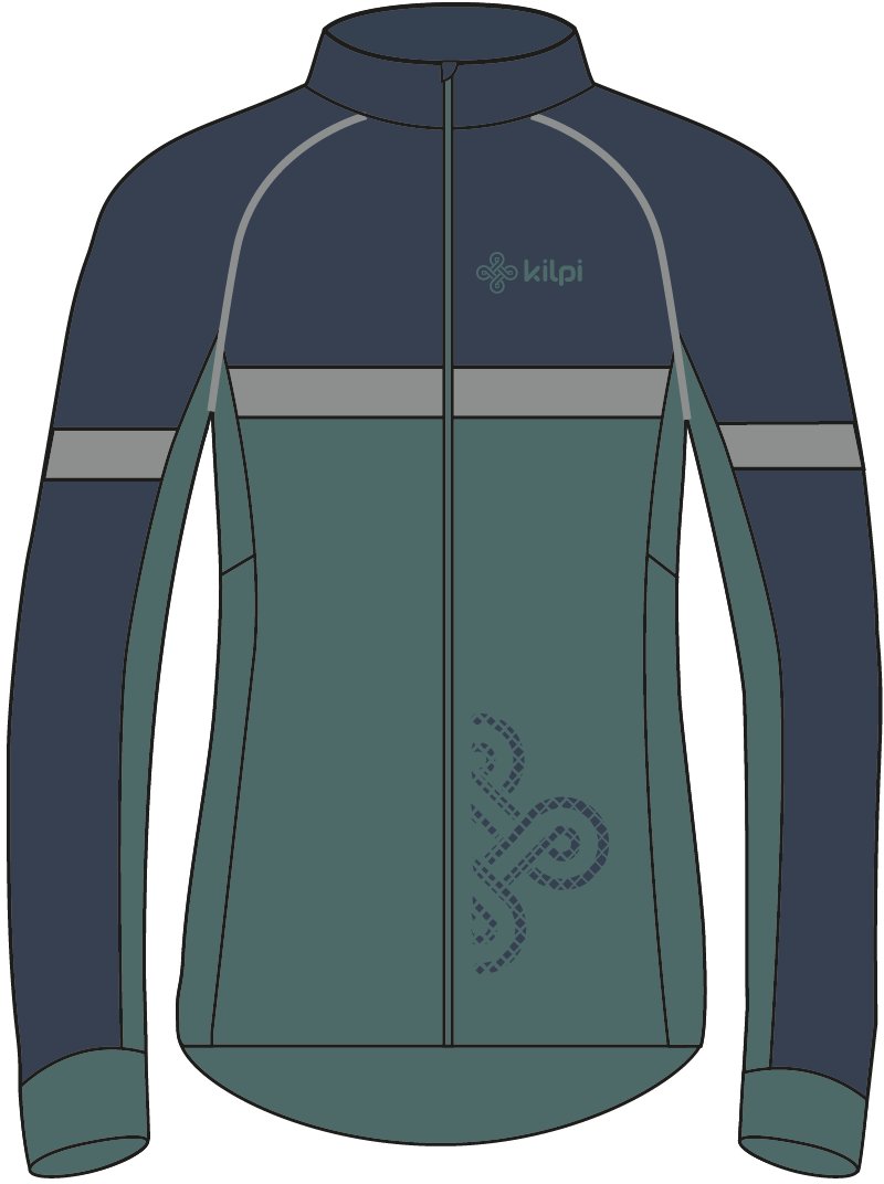 Kilpi pánská softshellová bunda na kolo Nereto-M Barva: tmavě zelená, Velikost: L
