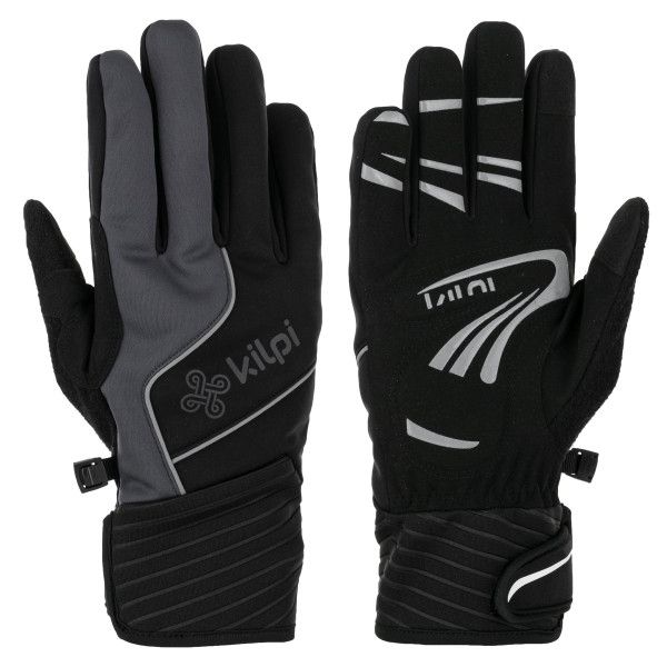 Kilpi softshellové rukavice Rot-U Barva: černá, Velikost: XL
