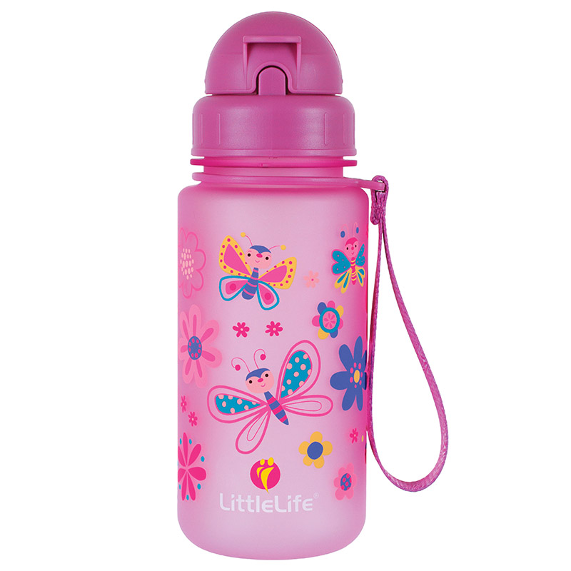 Littlelife dětská lahvička na vodu od 3 let Water Bottle 400ml Barva: butterflies