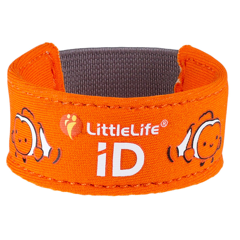 Littlelife náramek s identifikačními štítky Safety iD Strap Barva: clownfish