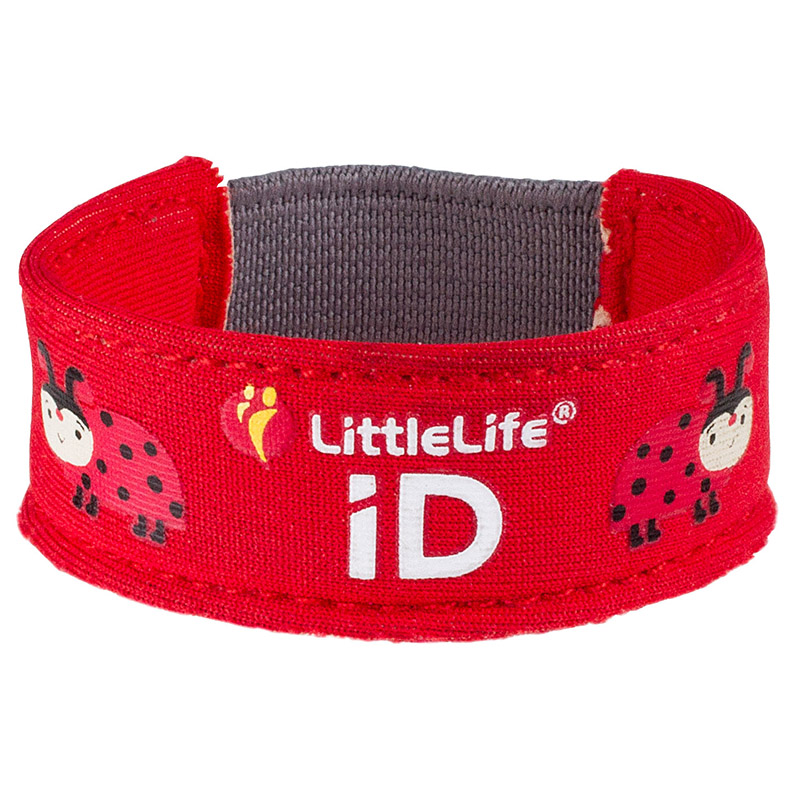 Littlelife náramek s identifikačními štítky Safety iD Strap Barva: ladybird