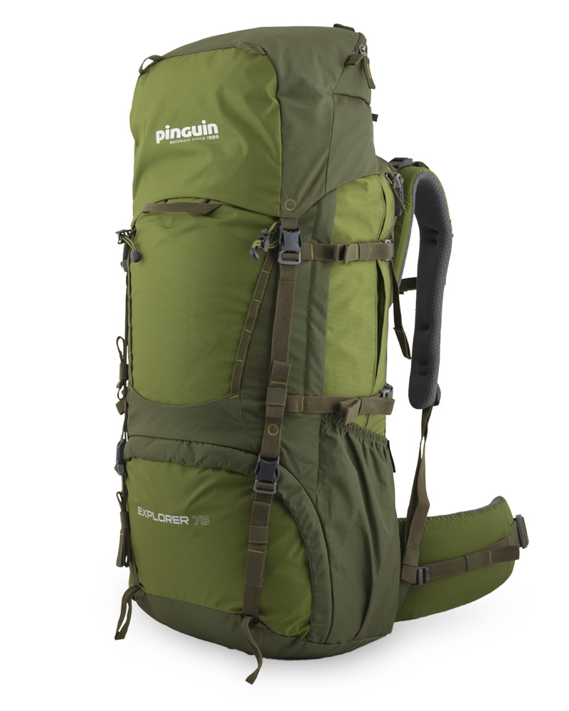 Pinguin dvoukomorový batoh Explorer 100 Nylon Barva: khaki