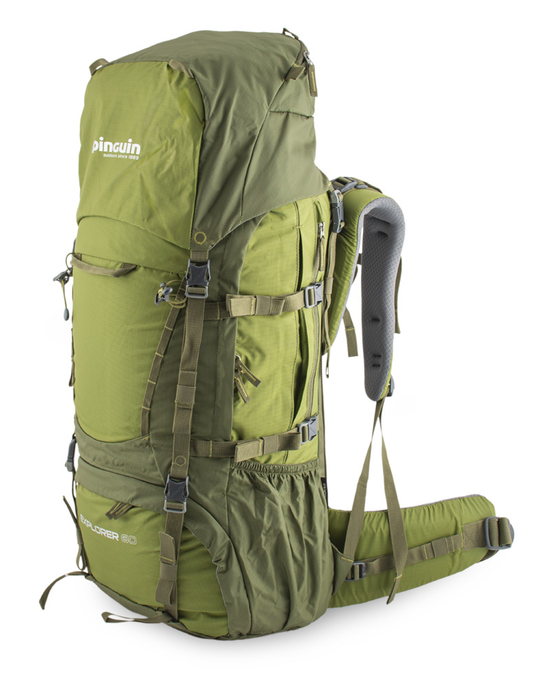 Pinguin dvoukomorový batoh Explorer 50 Nylon Barva: khaki