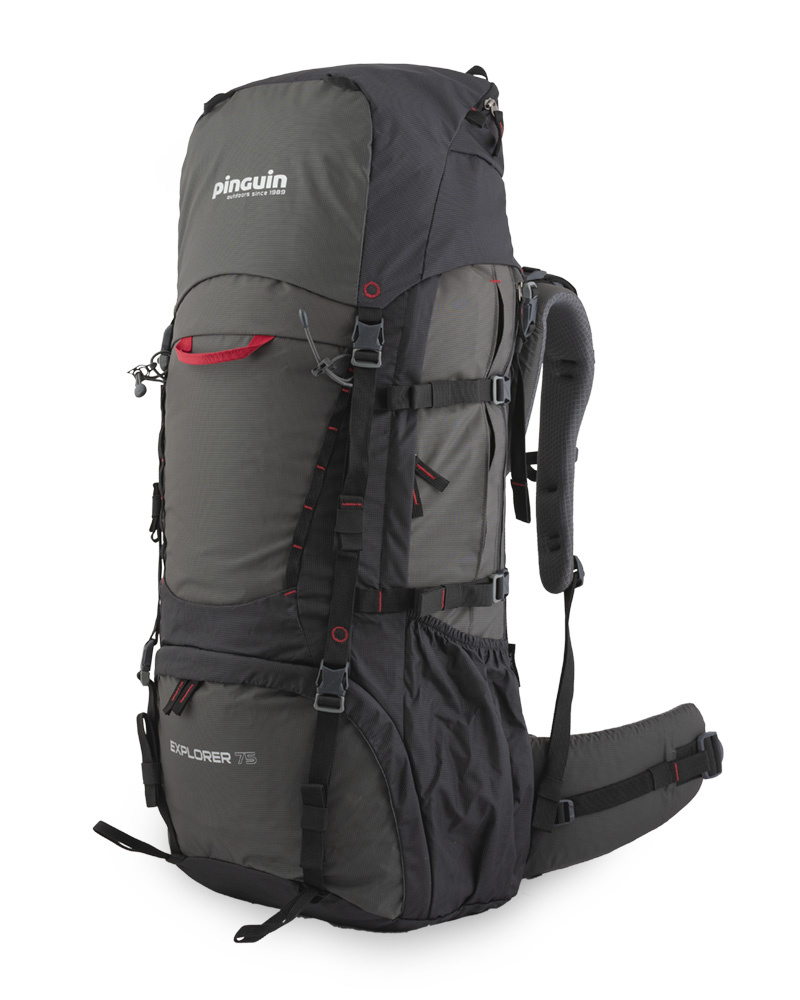 Pinguin dvoukomorový batoh Explorer 75 Nylon Barva: black