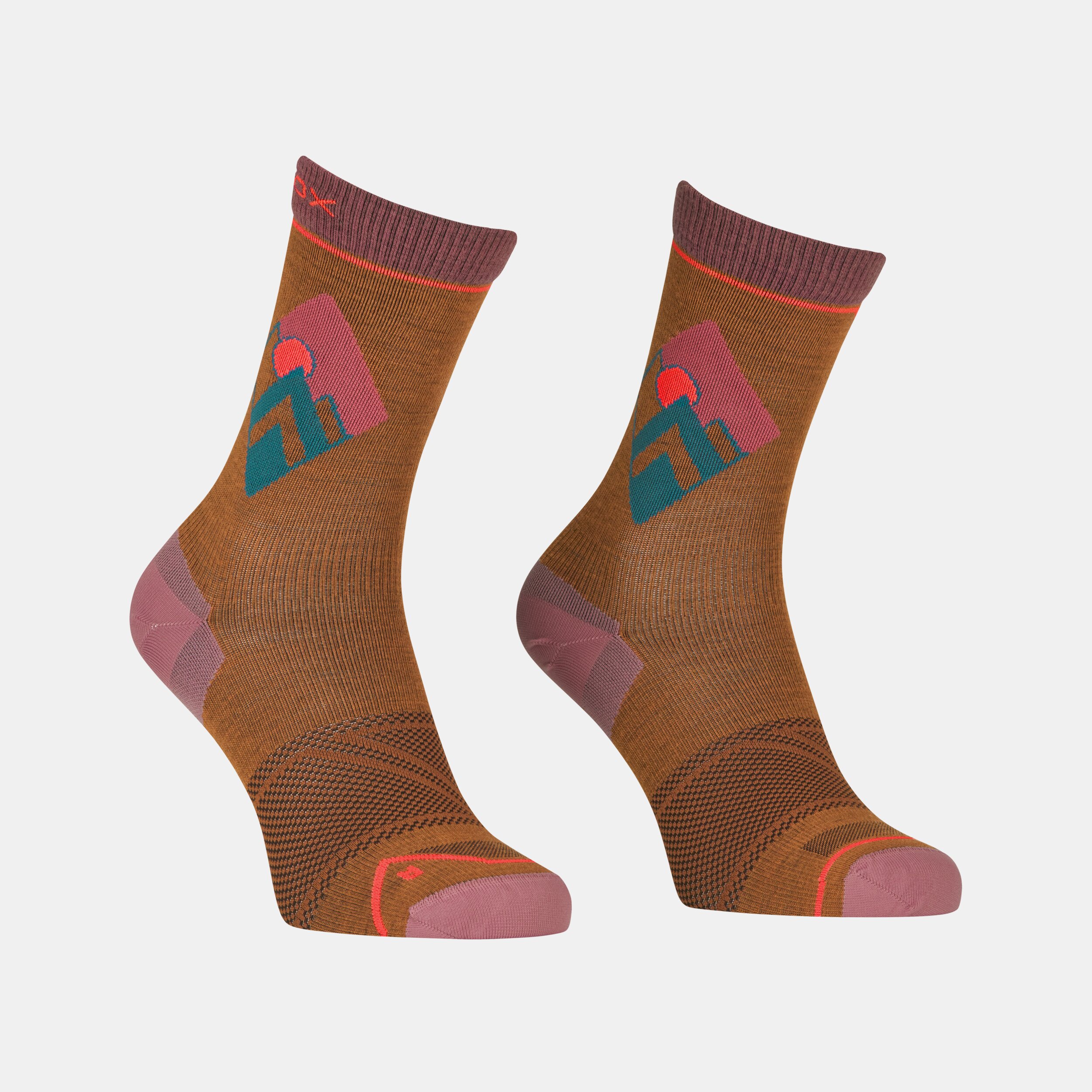 Ortovox dámské merino ponožky Alpine Light Comp Mid Socks W Barva: bristle brown, Velikost: 39-41