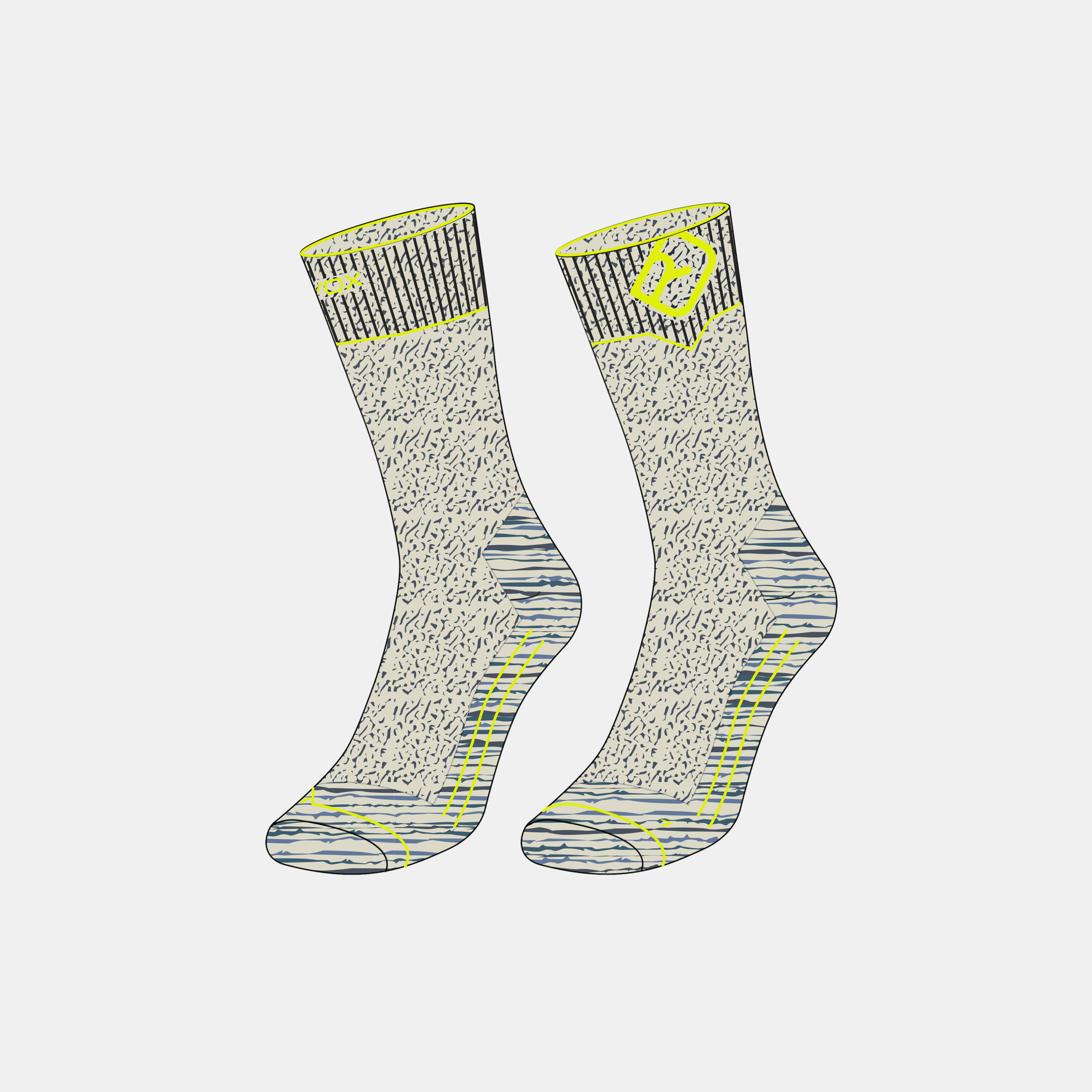 Ortovox pánské merino ponožky Hike Classic Mid Socks M Barva: deep ocean, Velikost: 39-41