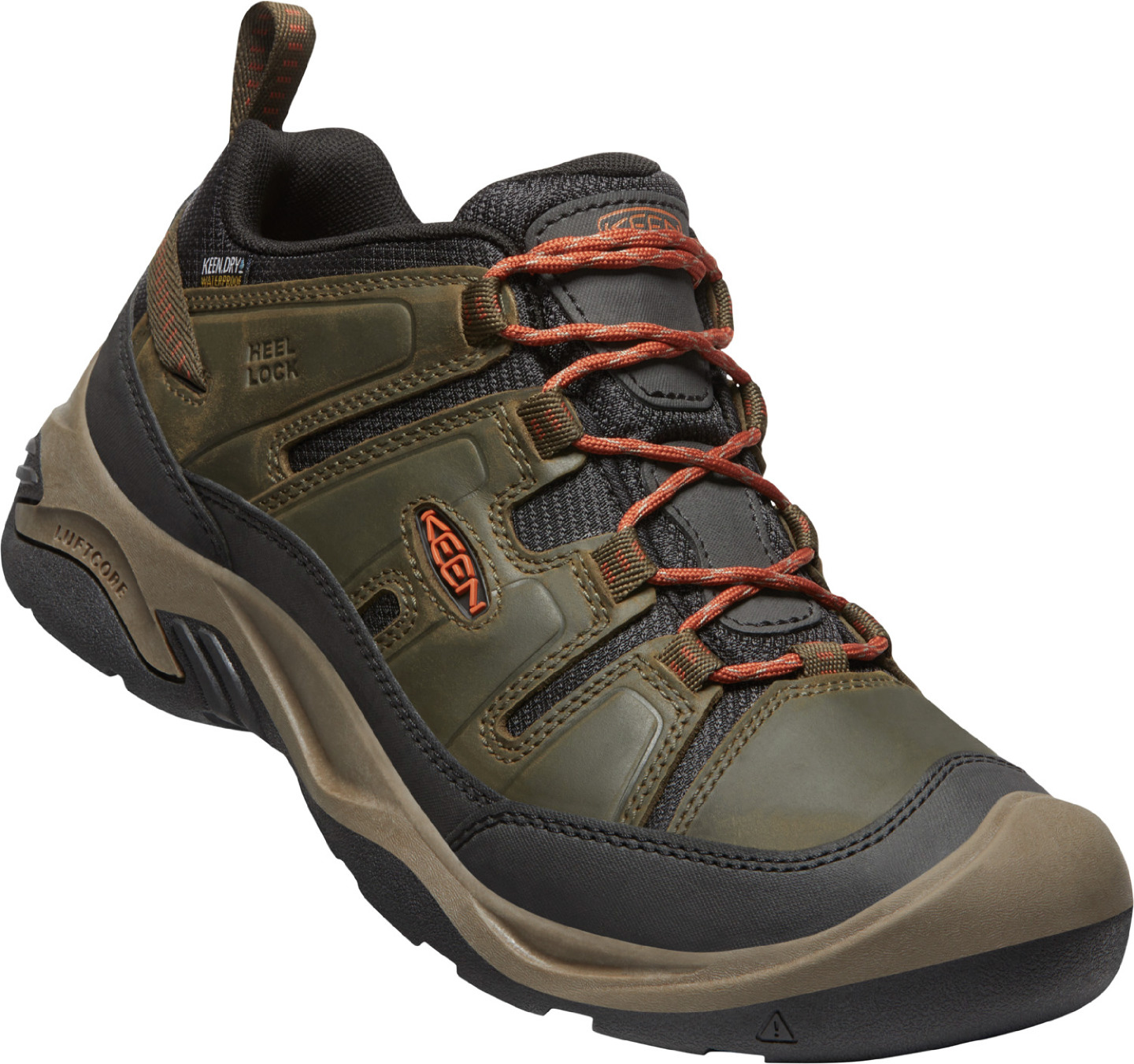 Keen pánské boty Circadia WP Men - Black Olive/Potters Clay Barva: black olive/potters clay, Velikost: 14 UK (48 EU / 33 cm)