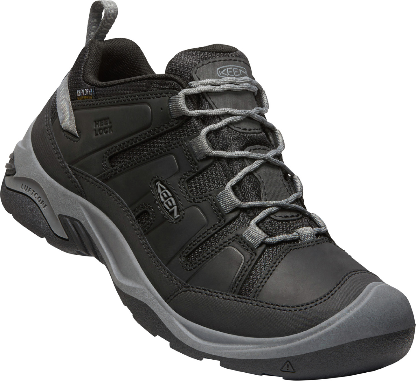 Keen pánské boty Circadia WP Men - Black/Steel Grey Barva: black/steel grey, Velikost: 9,5 UK (44 EU / 28,5 cm)