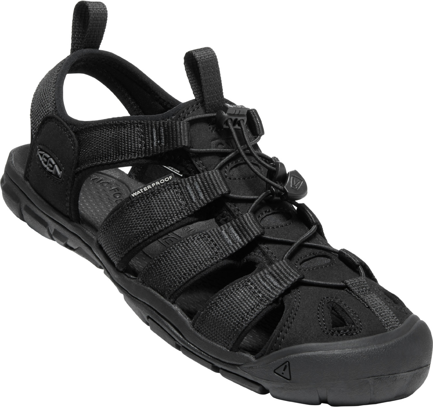 Keen pánské sandály Clearwater CNX Men - Triple Black Barva: triple black, Velikost: 9,5 UK (44 EU / 28,5 cm)