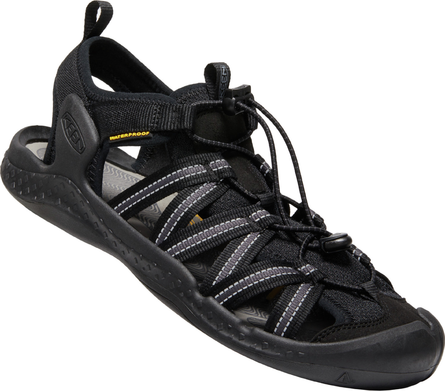 Keen pánské sandály Drift Creek H2 Men - Black/Black Barva: black/black, Velikost: 9,5 UK (44 EU / 28,5 cm)