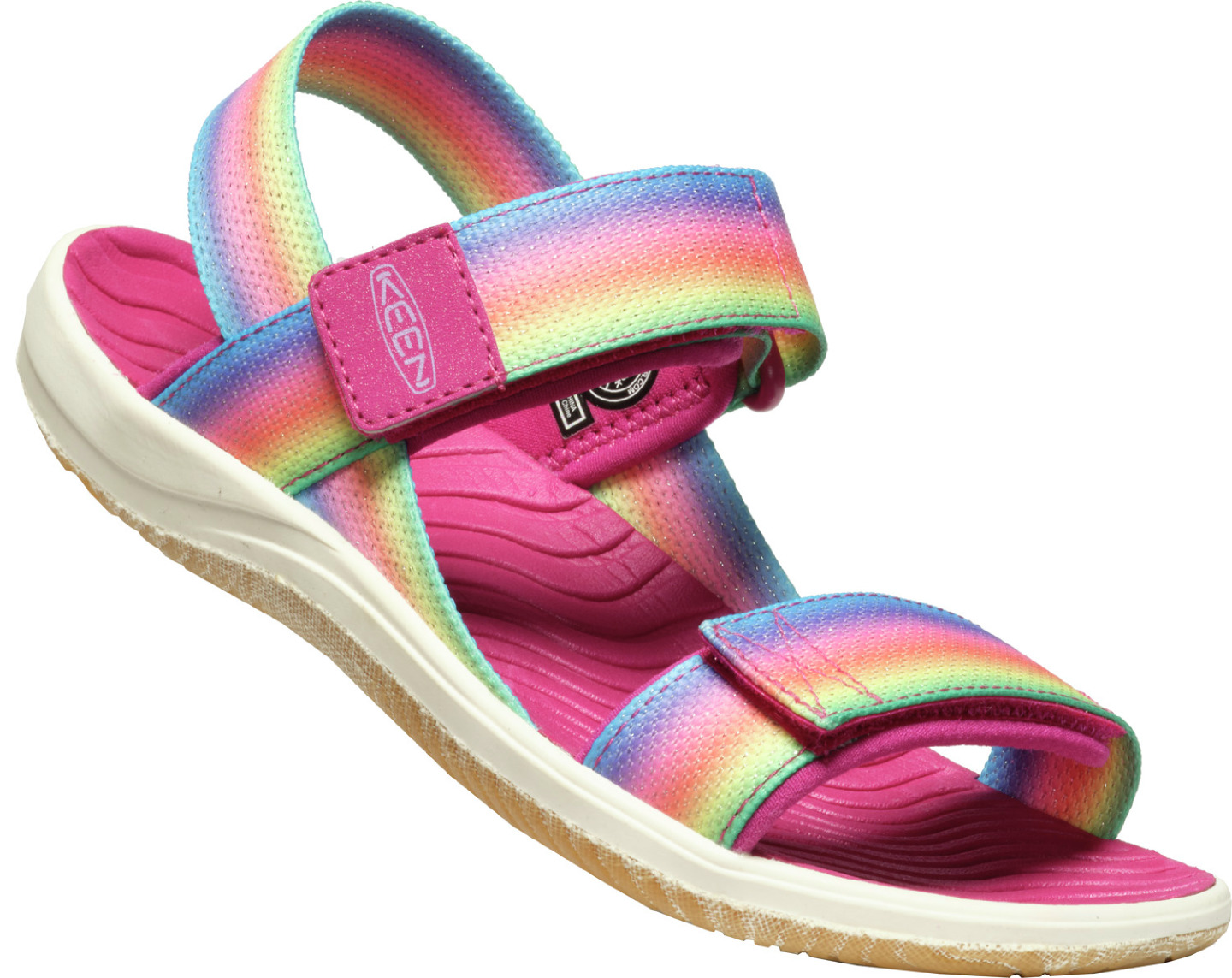 Keen dětské sandály Elle Backstrap Youth Rainbow/Festival Fuchsia Barva: rainbow/festival fuchsia, Velikost: 1 UK (34 EU / 21 cm)
