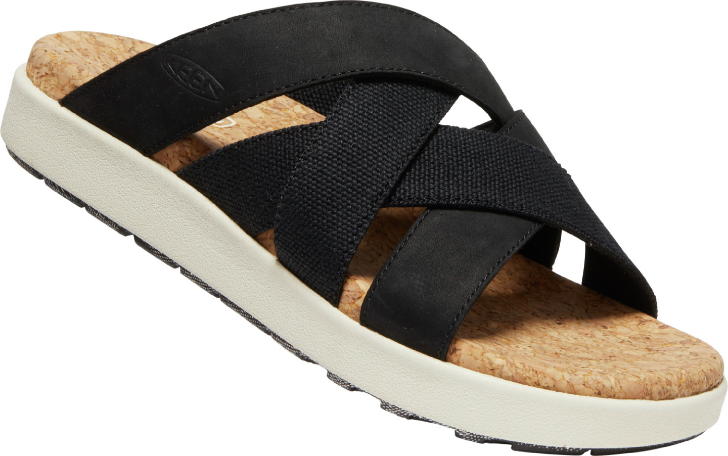 Keen Elle Mixed Slide Women - brindle/birch Barva: black/birch, Velikost: 8 UK (41 EU / 27,5 cm)