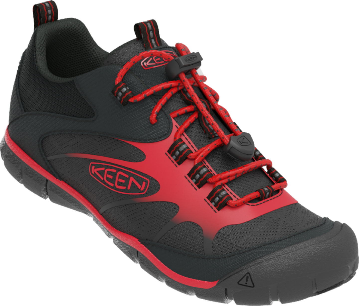 Keen dětské boty Chandler 2 CNX Children Black/Red Carpet Barva: black/red carpet, Velikost: 8 UK (25/26 EU / 16 cm)