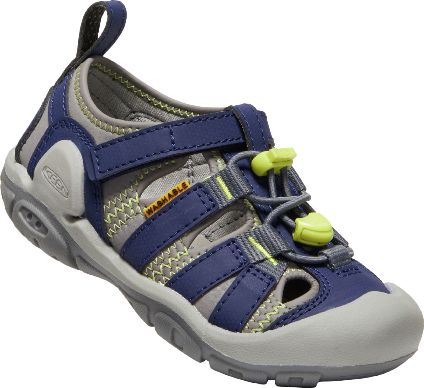 Keen dětské sandály Knotch Creek Children Steel Grey/Blue Depths Barva: steel grey/blue depths, Velikost: 9 UK (27/28 EU / 17 cm)