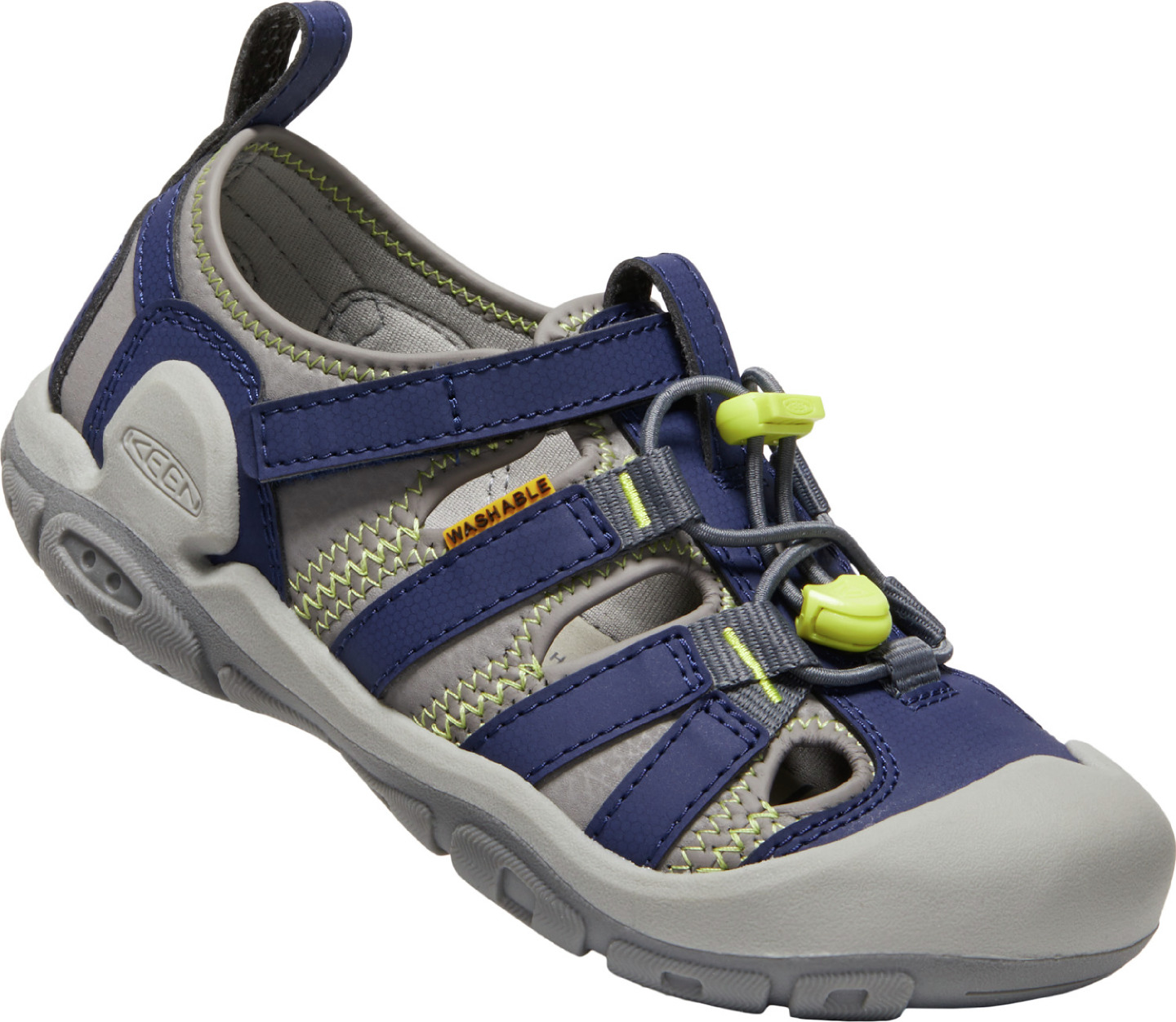 Keen dětské sandály Knotch Creek Youth Steel Grey/Blue Depths Barva: steel grey/blue depths, Velikost: 5 UK (38 EU / 24,5 cm)