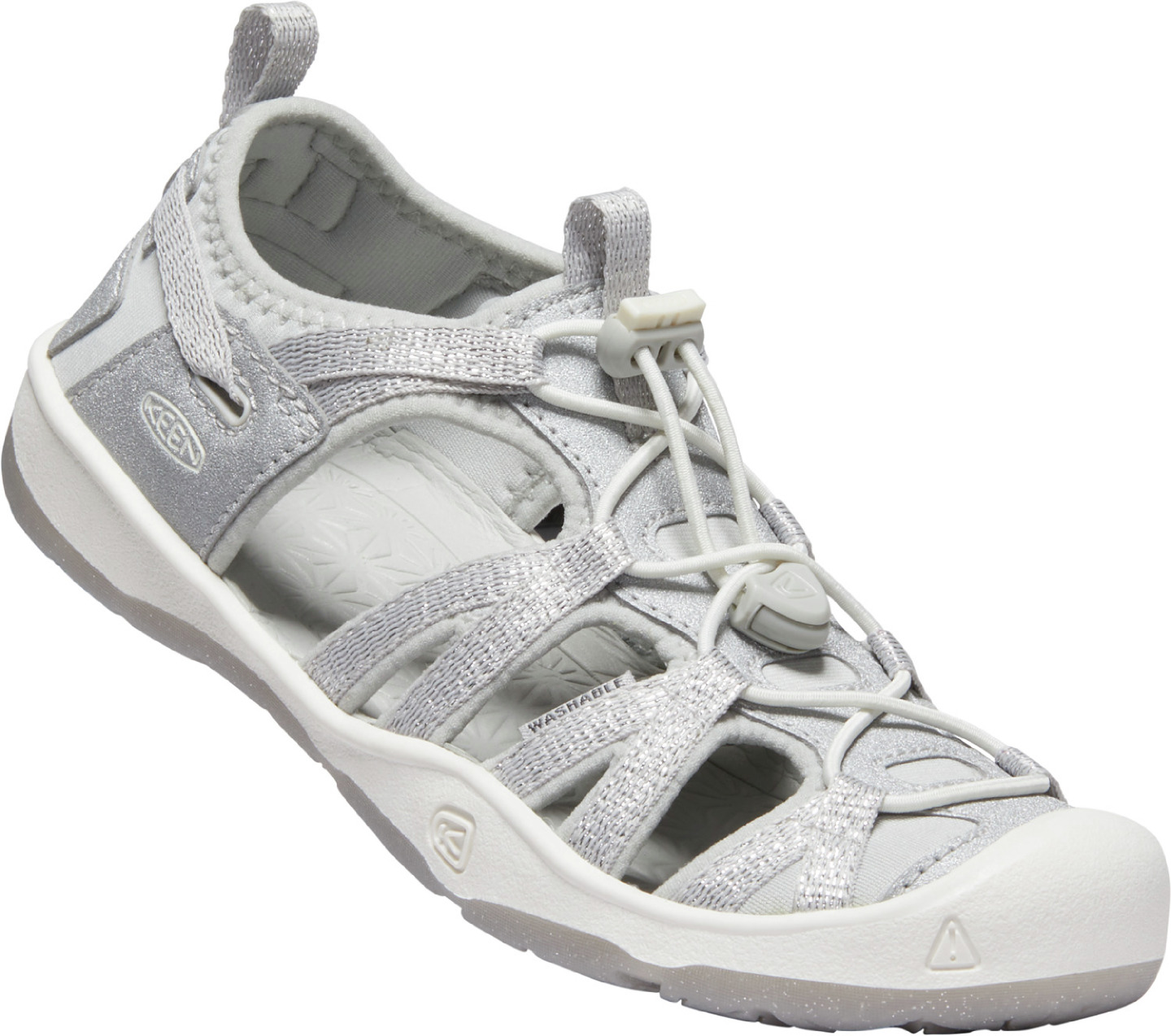 Keen dětské sandály Moxie Sandal Youth Silver Barva: silver, Velikost: 5 UK (38 EU / 24,5 cm)