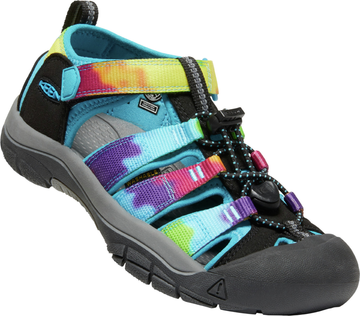 Keen dětské sandály Newport H2 Youth Rainbow Tie Dye Barva: rainbow tie dye, Velikost: 5 UK (38 EU / 24,5 cm)