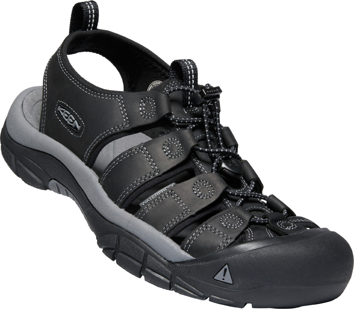 Keen pánské sandály Newport Men - Black/Steel Grey Barva: black/steel grey, Velikost: 11 UK (46 EU / 30 cm)