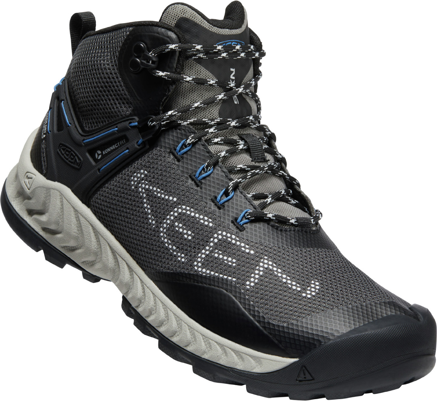 Keen pánské boty Nxis Evo Mid WP Men - Magnet/Bright Cobalt Barva: magnet/bright cobalt, Velikost: 9 UK (43 EU / 28 cm)