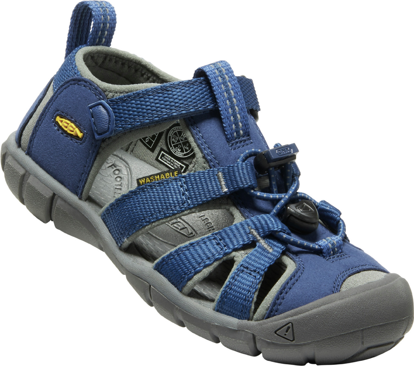 Keen dětské sandály Seacamp II CNX Children Blue Depths/Gargoyle Barva: blue depths/gargoyle, Velikost: 11 UK (30 EU / 15,5 cm)