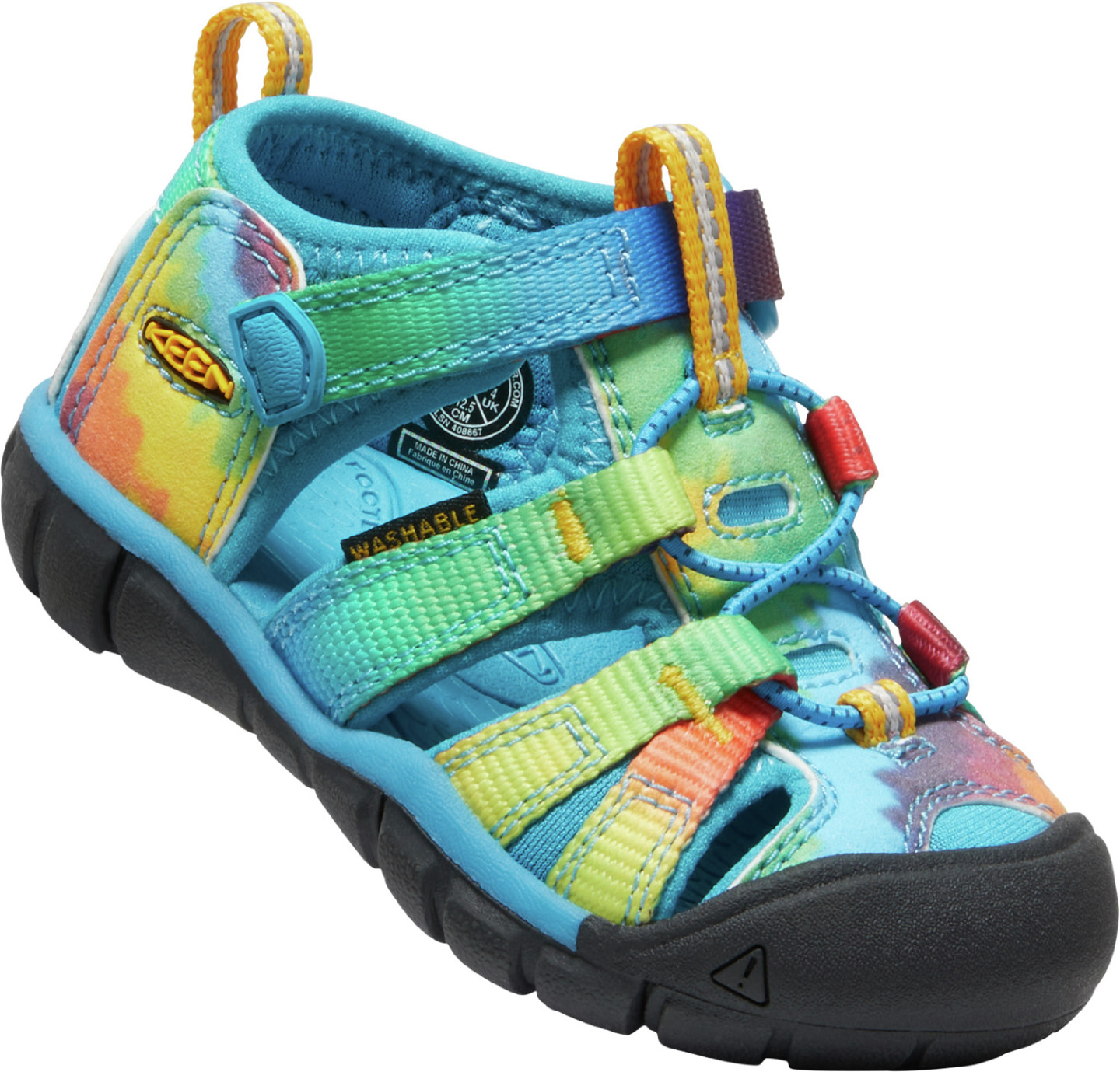 Keen dětské sandály Seacamp II CNX Tots Vivid Blue/Original Tie Dye Barva: vivid blue/original tie dye, Velikost: 5 UK (22 EU / 13 cm)