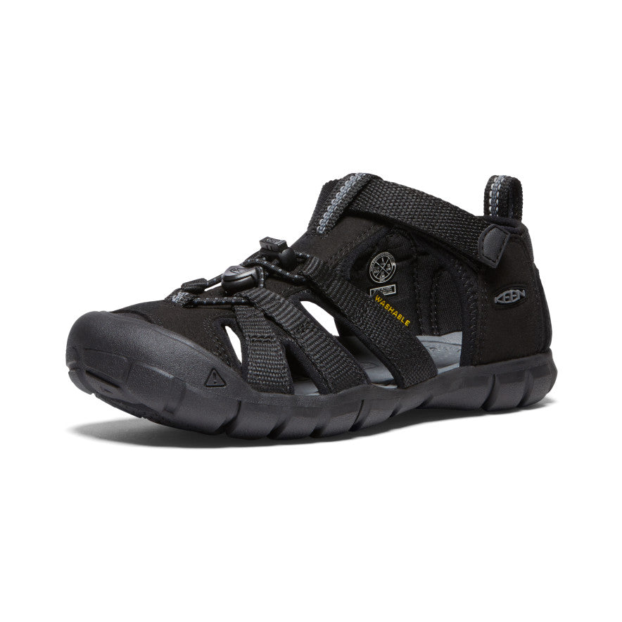 Keen dětské sandály Seacamp II CNX Youth Black/Grey Barva: black/grey, Velikost: 4 UK (37 EU / 23,5 cm)