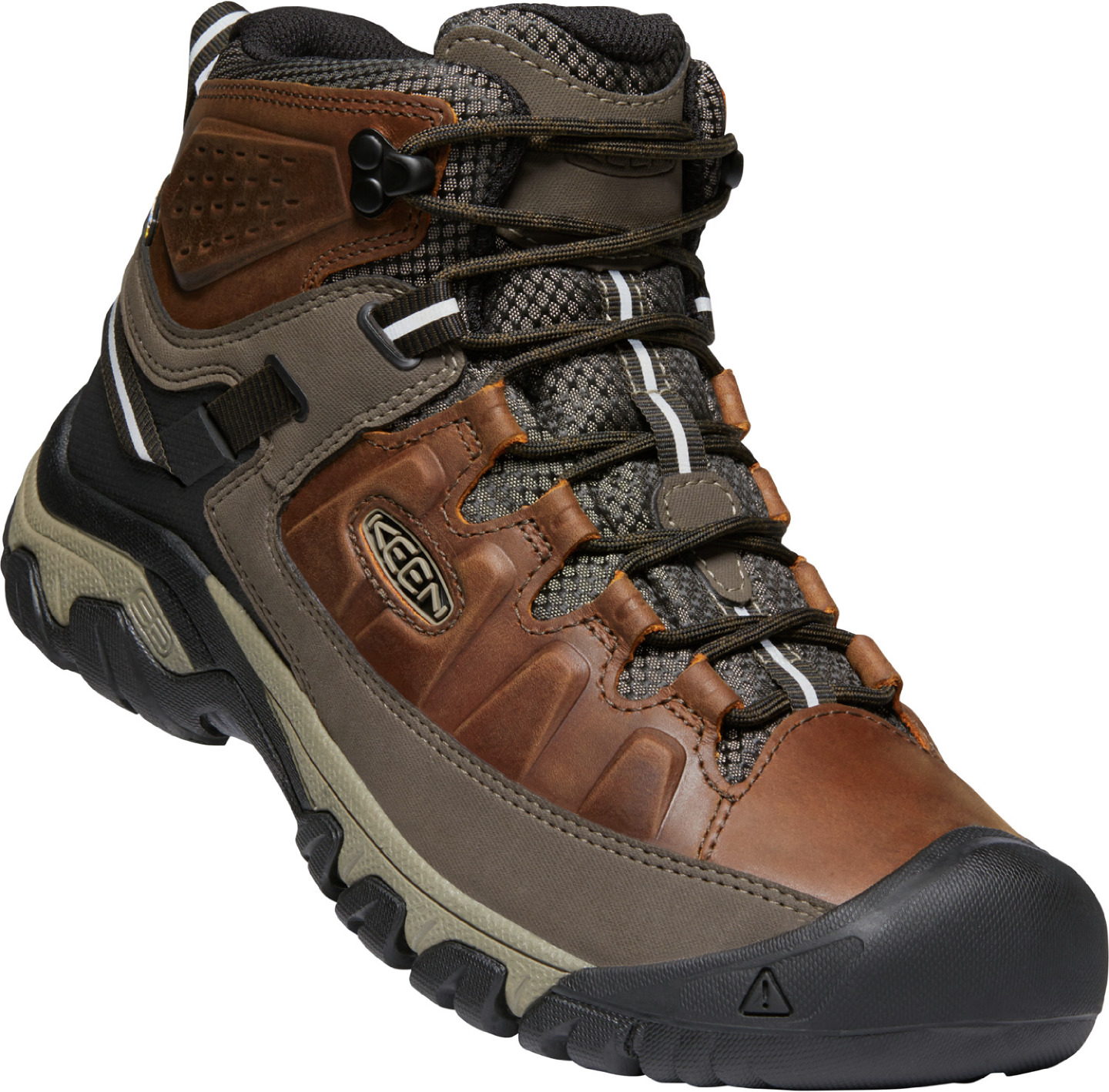 Keen pánské boty Targhee III Mid WP Men - Chestnut/Mulch Barva: chestnut/mulch, Velikost: 13 UK (47,5 EU / 32 cm)