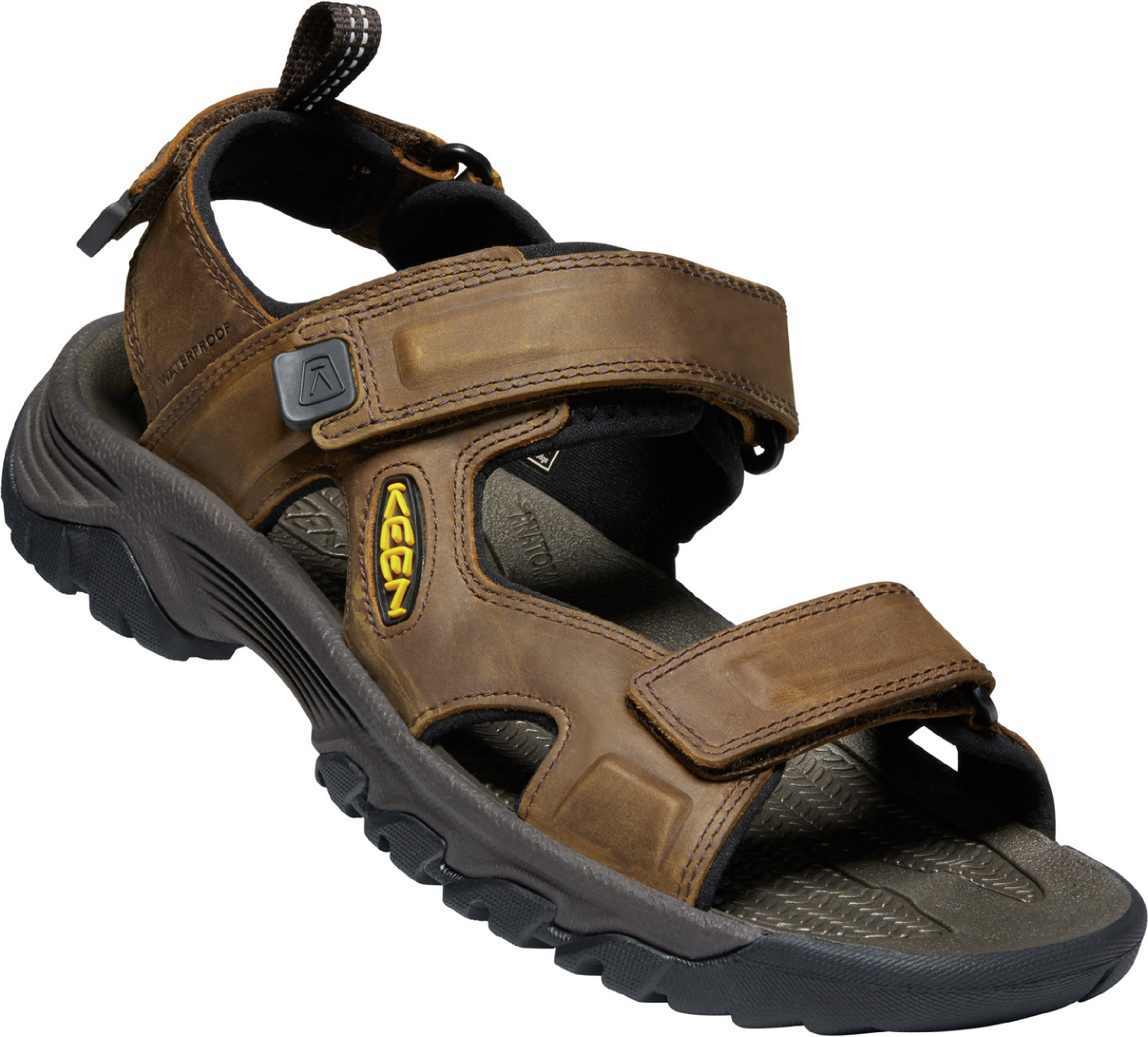Keen pánské sandály Targhee III Open Toe Sandal Men - Bison/Mulch Barva: bison/mulch, Velikost: 13 UK (47,5 EU / 32 cm)