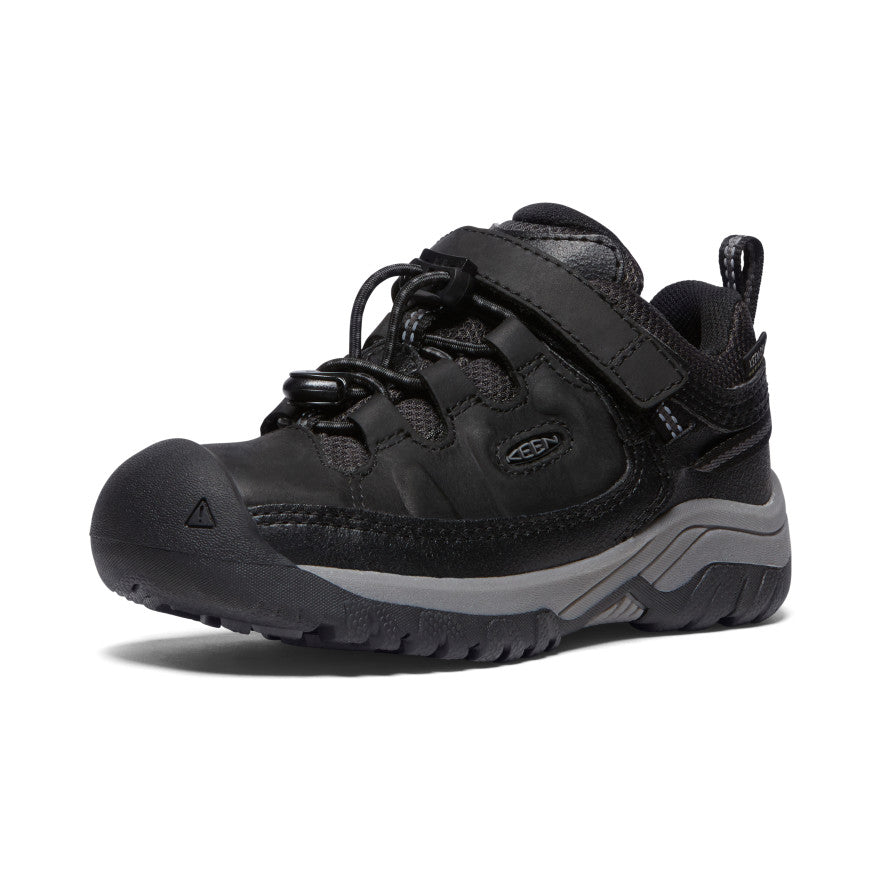 Keen dětské boty Targhee Low WP Children Black/Steel Grey Barva: black/steel grey, Velikost: 12 UK (31 EU / 19,5 cm)