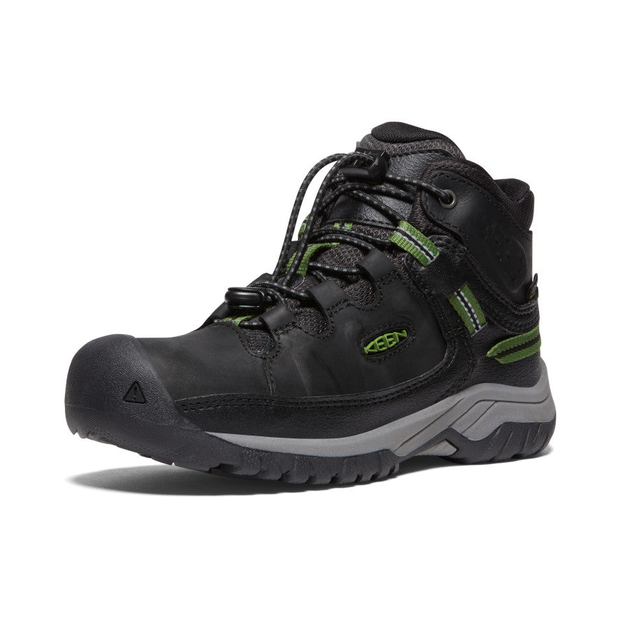 Keen dětské boty Targhee Mid WP Children Black/Campsite Barva: black/campsite, Velikost: 7 UK (24 EU / 15 cm)