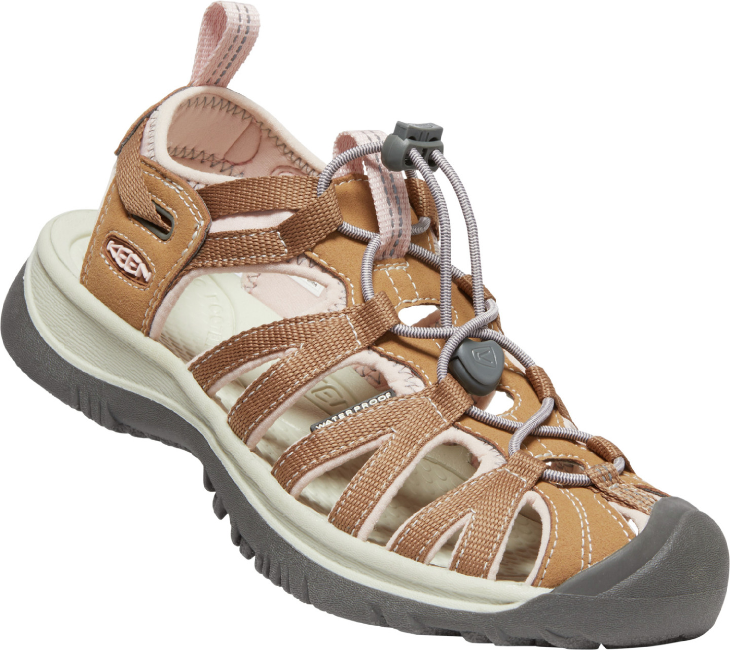 Keen dámské sandály Whisper Women - Toasted Coconut/Peach Whip Barva: toasted coconut/peach whip, Velikost: 7 UK (40 EU / 26,5 cm)