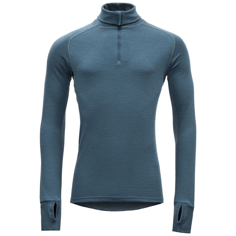 Devold rolák se zipem Expedition man zip neck Barva: Modrá (Subsea), Velikost: XL