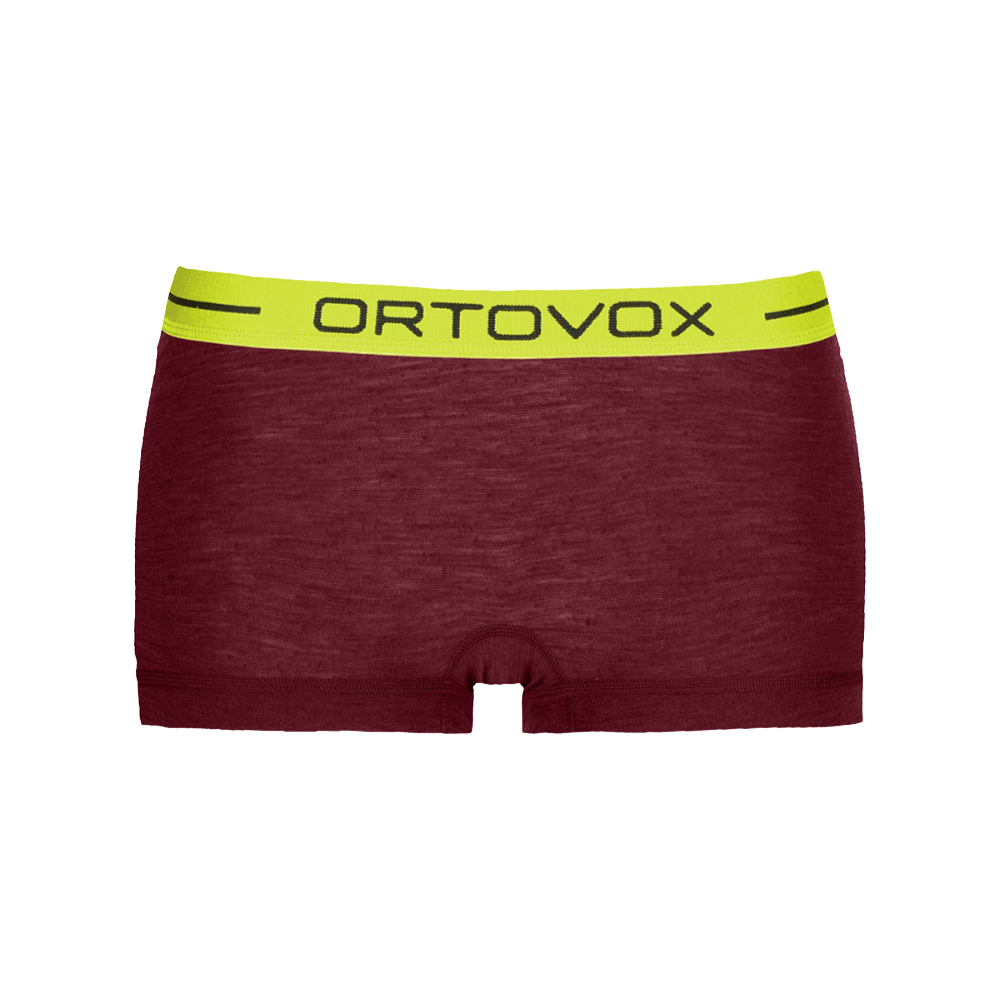 Ortovox dámské merino kalhotky 105 ultra hot pants Barva: dark blood, Velikost: L