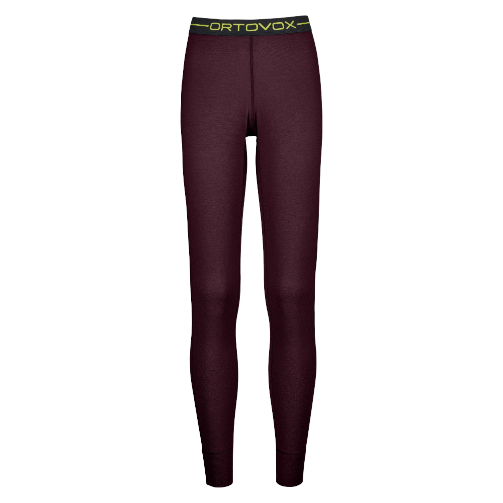 Ortovox dámské merino spodky 145 Ultra Long Pants Barva: dark wine, Velikost: L