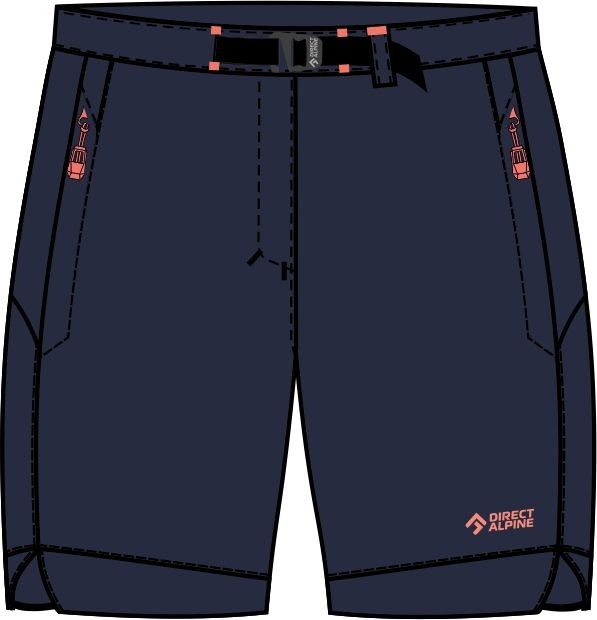 Direct Alpine Cruise Short Lady Barva: indigo/coral, Velikost: L